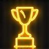 Trophy and leaderboard icon